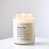 Coworker Leaving Funny Gift Candle / Vanilla Champagne Scent