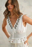 Mariah Embroidery Top