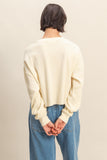 Cream Waffle Top
