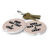 "Oops Was That A Curb" Car Coasters