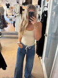 Daze Madison Mid Rise Wide Leg Denim