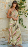 Elan Manila Maxi Halter Dress Green