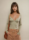 Free People Duo Corset Long Sleeve