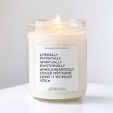 Thank You Gift Candle / Eucalyptus & Tea Scent