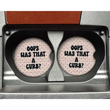 "Oops Was That A Curb" Car Coasters