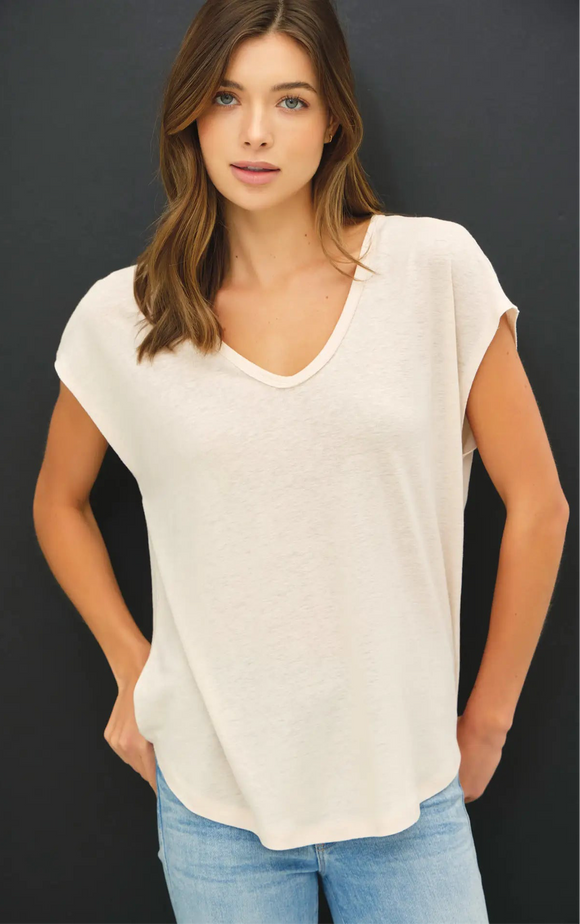 Natural Flowy Tee