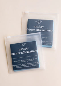 Shower Affirmation Cards Anxiety