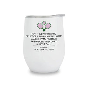 Pickleball Insulated Wine Tumbler