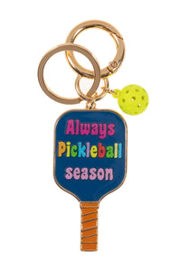 Pickleball Keychain Always Pickleball Season