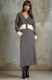 Skyler Grey White Cardigan
