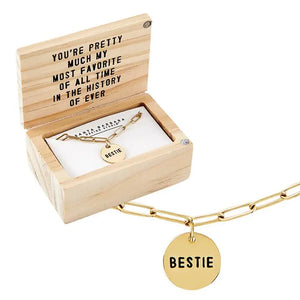 "Bestie" Linked Necklace