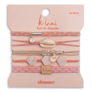 Shimmer Hair tie + Bracelet