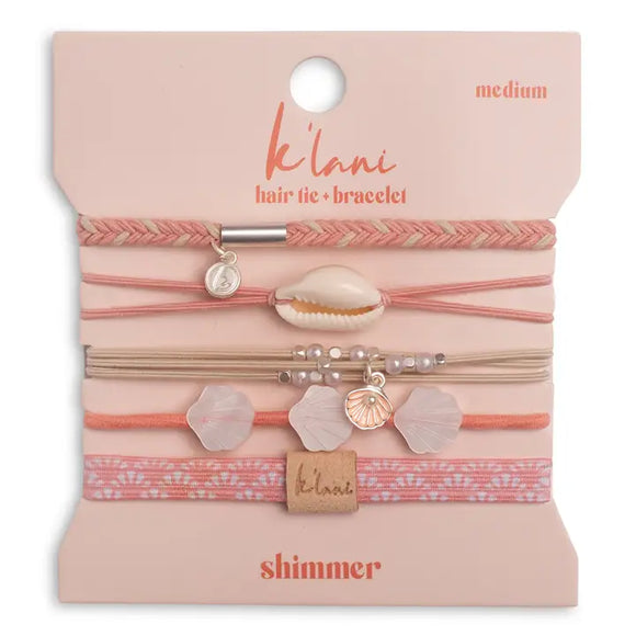 Shimmer Hair tie + Bracelet