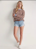 Sally Stripe Round Neck Sweater