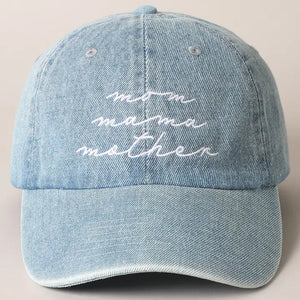 "Mom Mama Mother" Baseball Cap