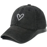 Spring Summer Wash Heart Baseball Cap 2 colors