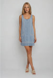 Lydia stitch denim dress