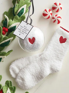 Cozy Heart Socks