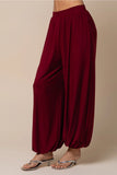 Burgundy Balloon Pants