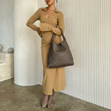 Johanna Espresso Melie Bianco Shoulder Bag