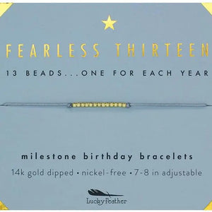 Milestone Birthday Bracelet 13