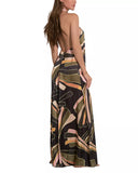 Elan Manila Maxi Halter Dress Black