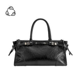 Rhonda Black Recycled Vegan Top Handle Bag