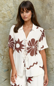 Sunbathing Vacation Blouse