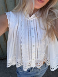 Broderie Sleeveless Top
