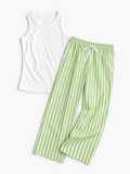 Cabana Pant and Tank Set Green