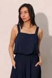 Matte Crepe Wide Leg Pant