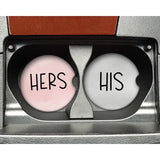 "His and Hers" Car Coasters