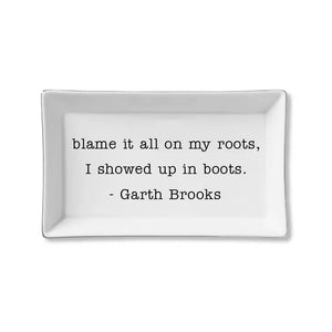 Garth Brooks Lyric Trinket Dish