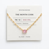 The Month Code Birthstone Necklace Collection