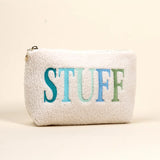 STUFF Zippered Teddy Pouch