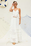 St Tropez Eyelet Maxi Skirt