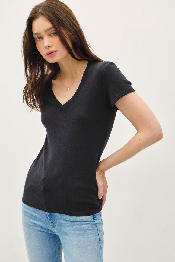 Be Cool Dk Charcoal V Neck