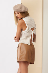 Nikka Cream Knit Top