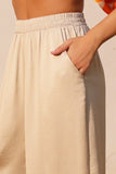 Lux Stretch Satin Wide Leg Pants