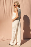 Linen Striped Trouser