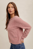 Bailly Scoop back eyelash sweater