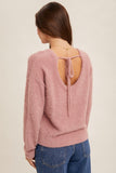 Bailly Scoop back eyelash sweater