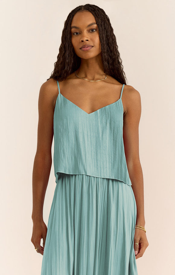 Z Supply Fiore Crinkle Satin Tank