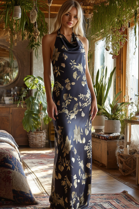 Monroe Halter Maxi Dress
