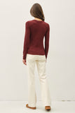 Be Cool Burgundy Long Sleeve