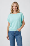 Aqua Front Seam Sweater