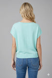 Aqua Front Seam Sweater