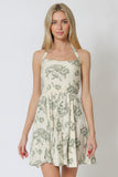 Haily Halter Smocked Mini Dress