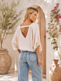 Champaign Cropped Blouse