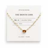 The Month Code Birthstone Necklace Collection